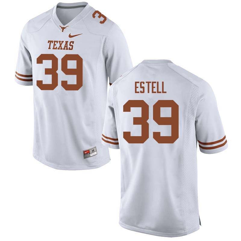 Men #39 Montrell Estell Texas Longhorns College Football Jerseys Sale-White